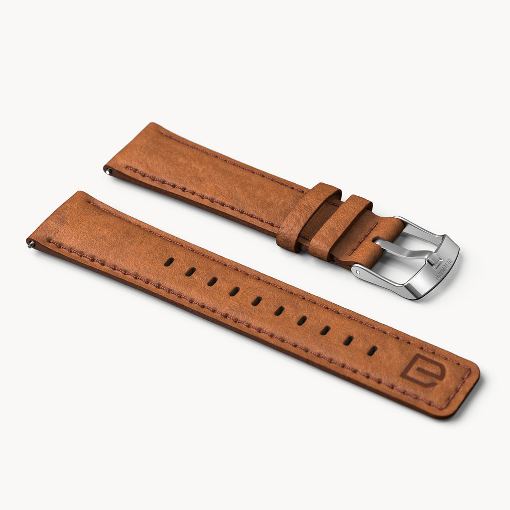 Leather Strap Brown Classic - Leder Braun - Detomaso Watches