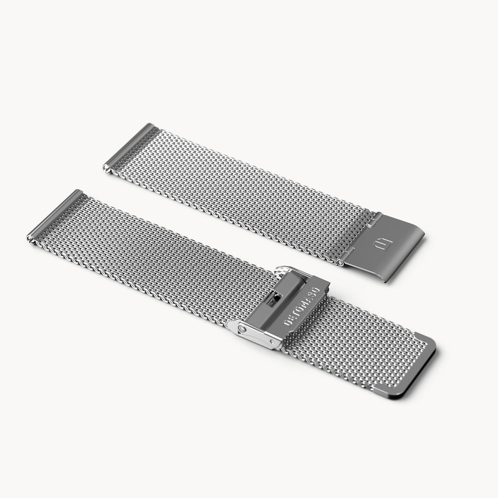 MILANESE STRAP SILVER BRUSHED - Silber matt gebür - - Detomaso Watches
