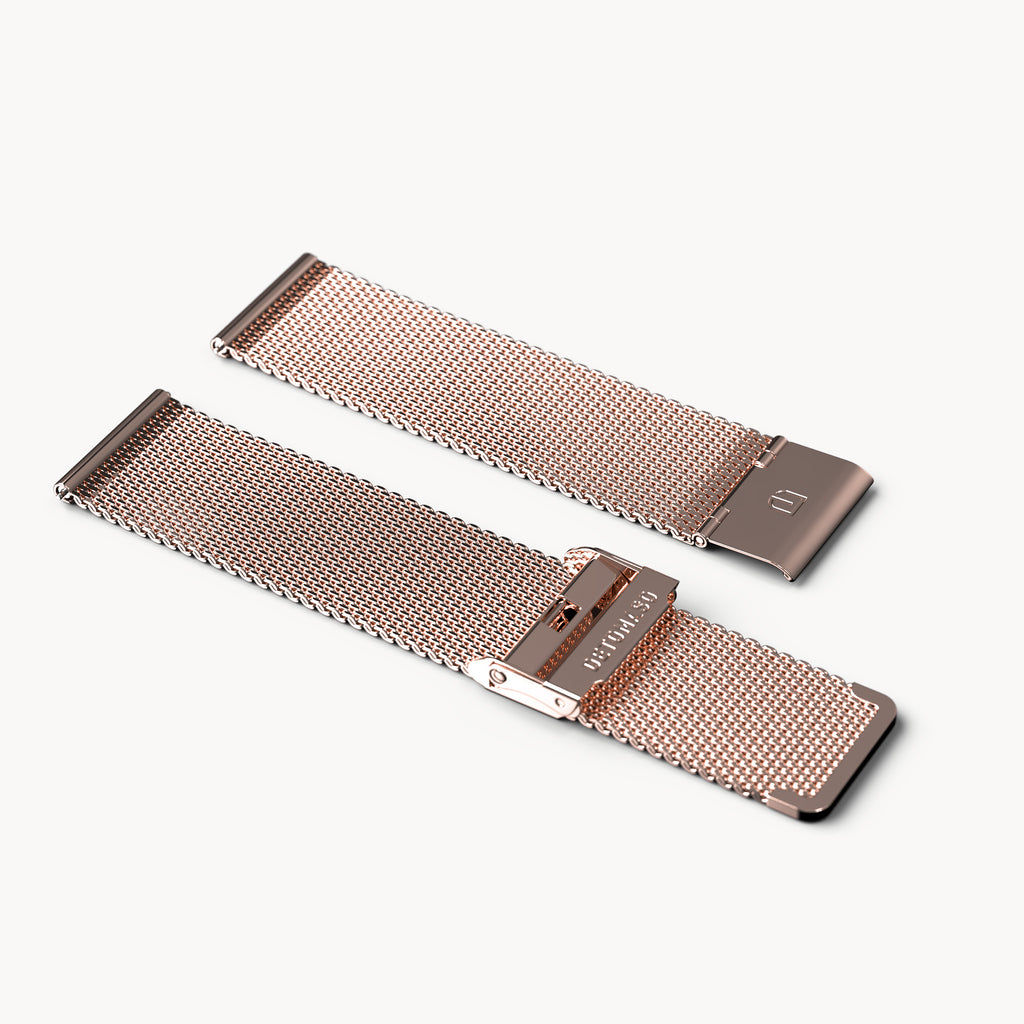 MILANESE STRAP ROSEGOLD POLISHED - Rosegold glänz - - Detomaso Watches