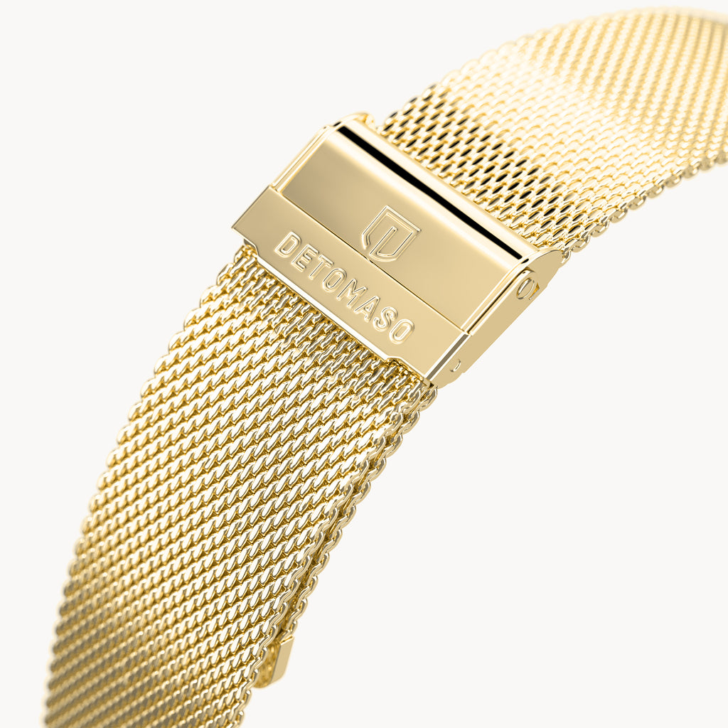 MILANESE STRAP GOLD POLISHED - Gold glänzend - - Detomaso Watches