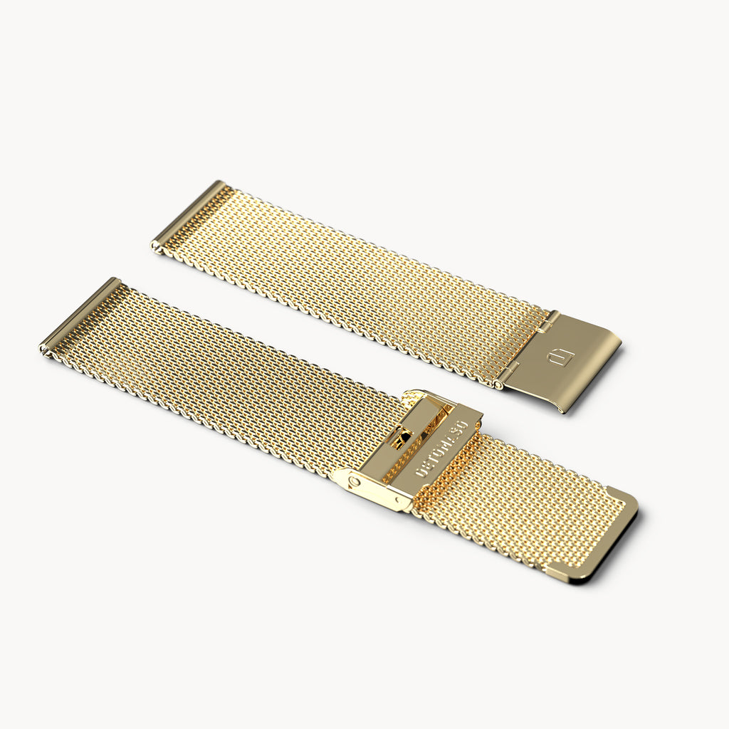 MILANESE STRAP GOLD POLISHED - Gold glänzend - - Detomaso Watches