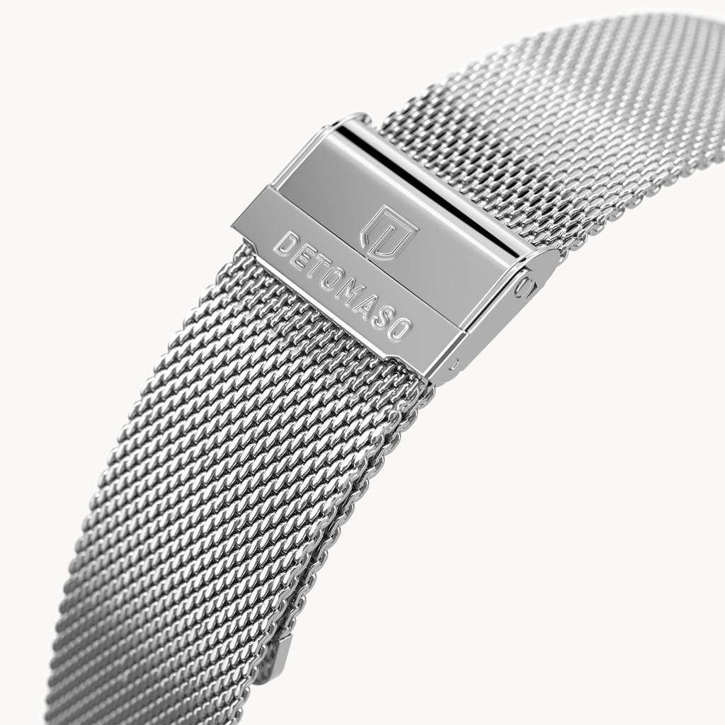 MILANESE STRAP SILVER POLISHED - Silber glänzend - - Detomaso Watches