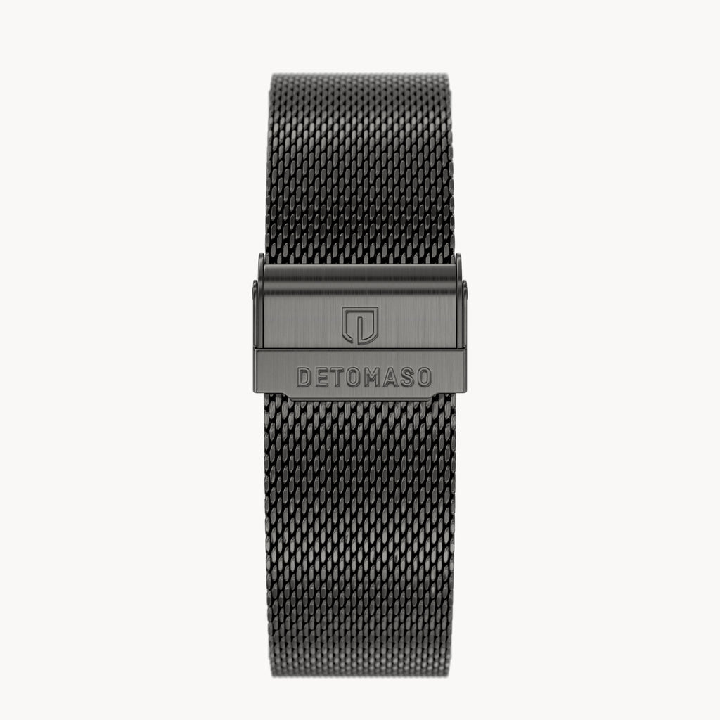 MILANESE STRAP GRAY BRUSHED - Grau matt gebürstet - - Detomaso Watches