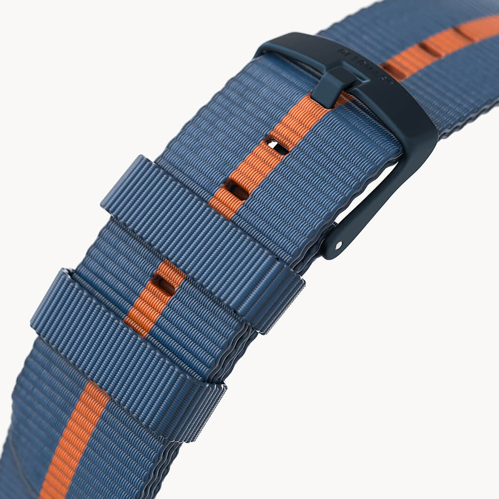 #TIDE OCEAN MATERIAL® STRAP BLUE / ORANG - Blau m - - Detomaso Watches
