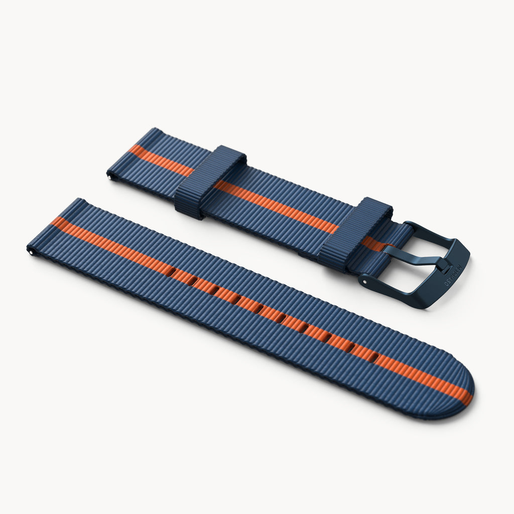 #TIDE OCEAN MATERIAL® STRAP BLUE / ORANG - Blau m - - Detomaso Watches