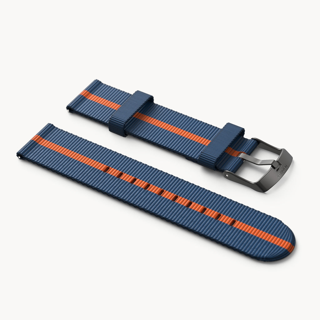 #TIDE OCEAN MATERIAL® STRAP BLUE / ORANG - Grau m - - Detomaso Watches