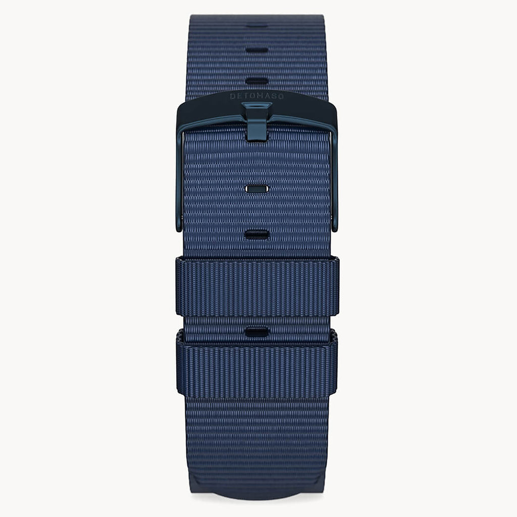 #TIDE OCEAN MATERIAL® STRAP DARK BLUE - Blau matt - - Detomaso Watches