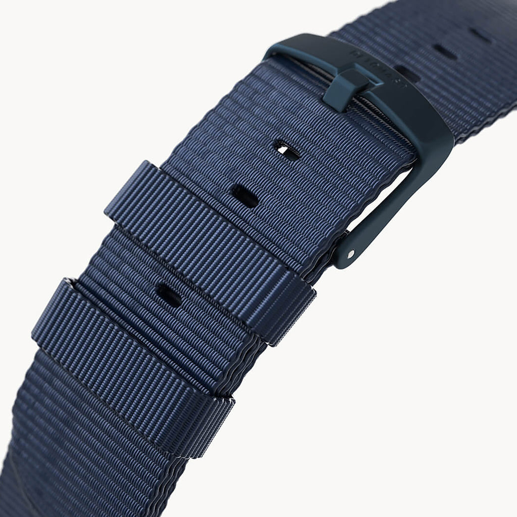 #TIDE OCEAN MATERIAL® STRAP DARK BLUE - Blau matt - - Detomaso Watches