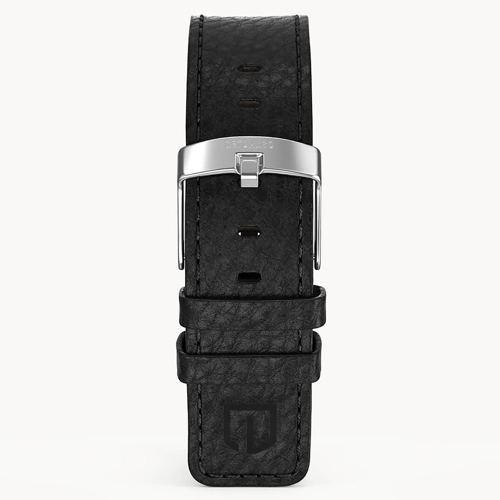 LEATHER STRAP ELBAMAT ST. VENERE NERO - Silber ma - - Detomaso Watches