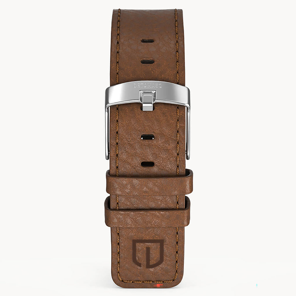 LEATHER STRAP ELBAMAT ST. VENERE MOGANO - Silber - - Detomaso Watches