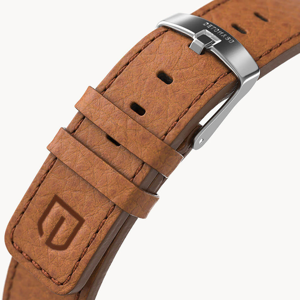 LEATHER STRAP ELBAMAT ST. VENERE AMBRA - Silber m - - Detomaso Watches