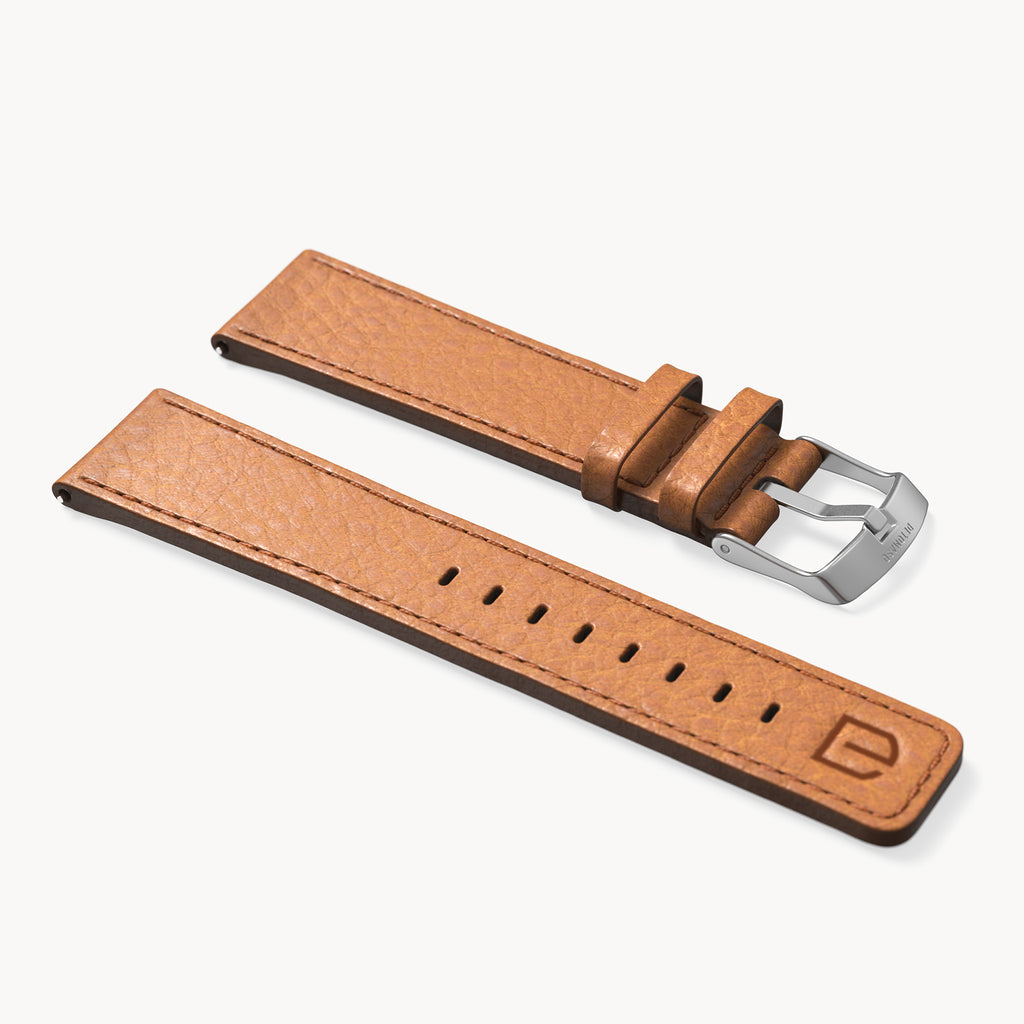 LEATHER STRAP ELBAMAT ST. VENERE AMBRA - Silber m - - Detomaso Watches