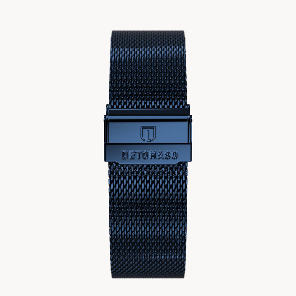MILANESE STRAP BLUE POLISHED - Detomaso Watches
