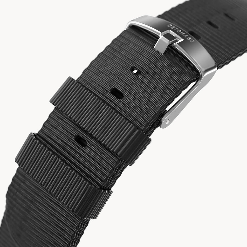 #TIDE OCEAN MATERIAL® STRAP BLACK - Grau matt geb - - Detomaso Watches