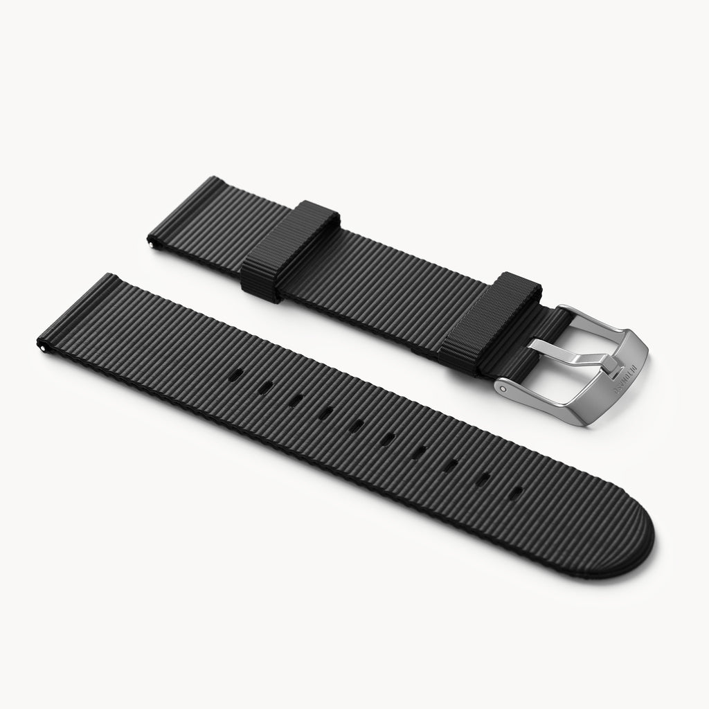 #TIDE OCEAN MATERIAL® STRAP BLACK - Grau matt geb - - Detomaso Watches