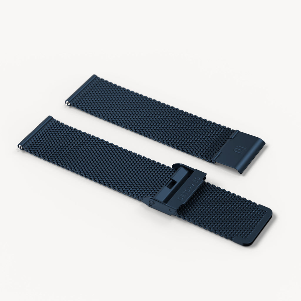 MILANESE STRAP BLUE SANDBLASTED - Detomaso Watches
