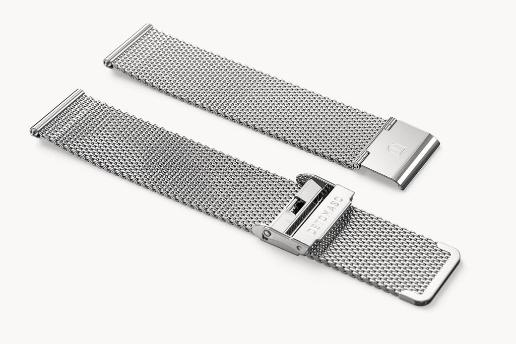 MILANESE STRAP SILVER POLISHED 20MM - Silber glän - - Detomaso Watches