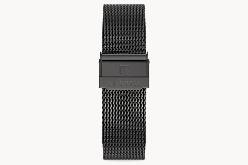 MILANESE STRAP GRAY POLISHED 20MM - Grau glänzend - - Detomaso Watches
