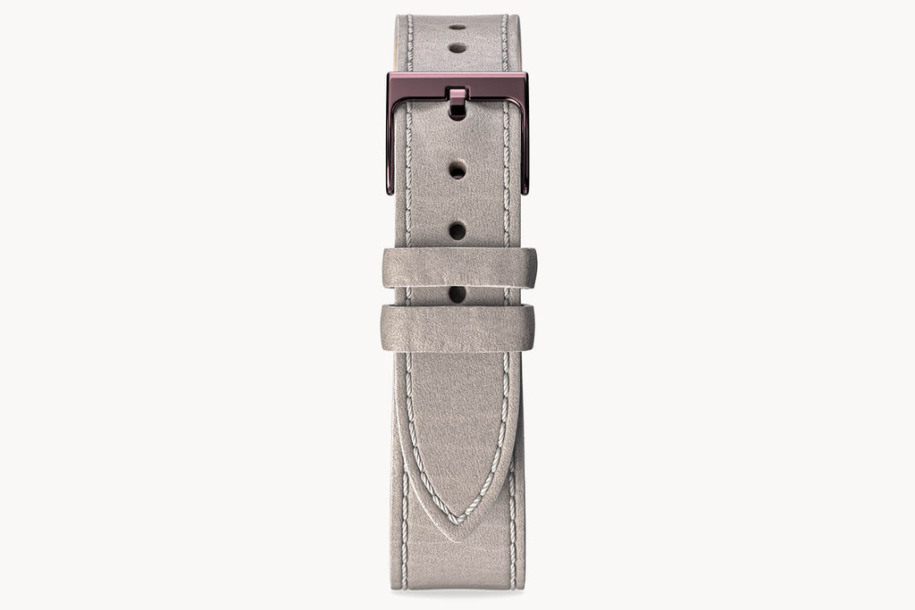 LEATHER STRAP MAINE CENERE - Burgundy glänzend - - Detomaso Watches