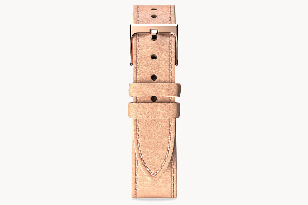 LEATHER STRAP MAINE ORCHIDEA - Rosegold glänzend - - Detomaso Watches