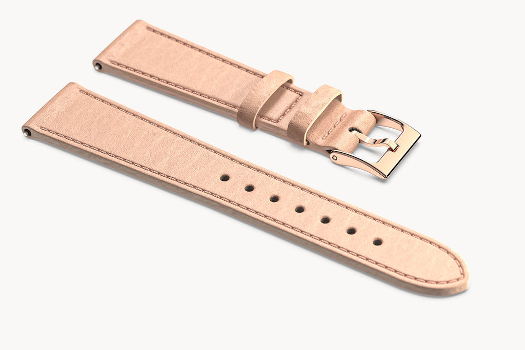 LEATHER STRAP MAINE ORCHIDEA - Rosegold glänzend - - Detomaso Watches
