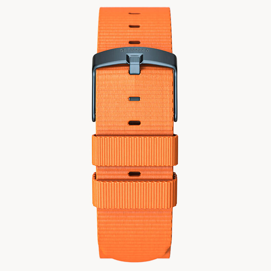 #TIDE OCEAN MATERIAL® STRAP ORANGE - Blau matt - - Detomaso Watches