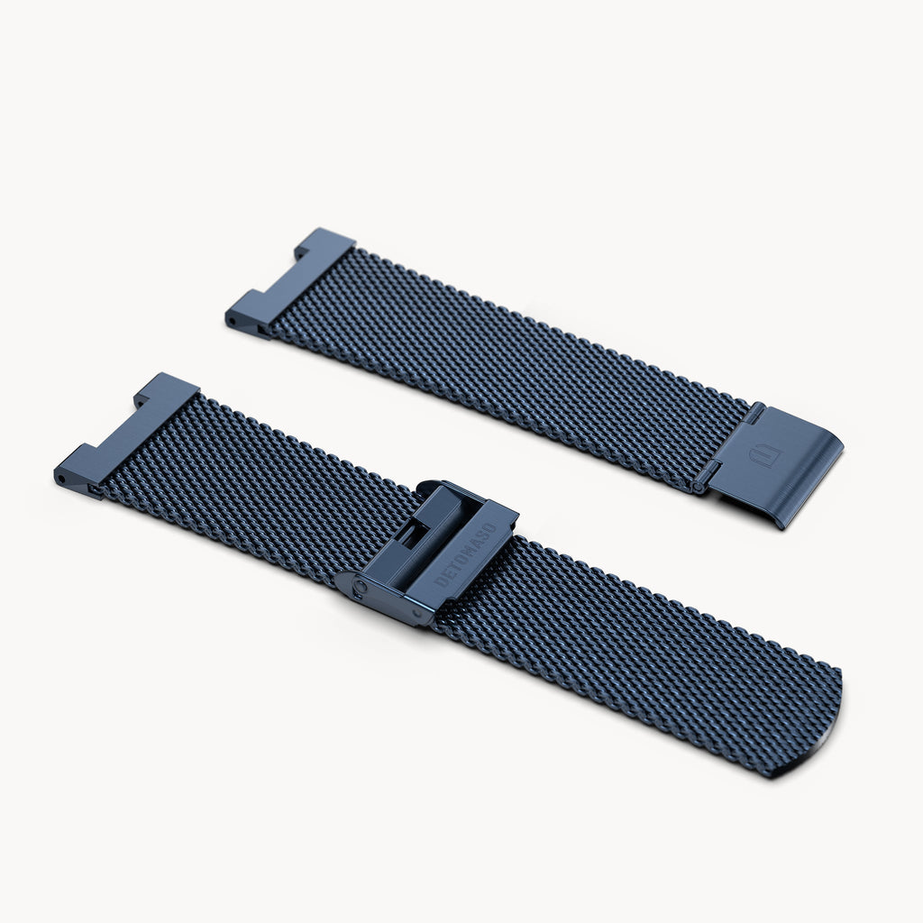 MILANESE STRAP D14 BLUE BRUSHED - Detomaso Watches