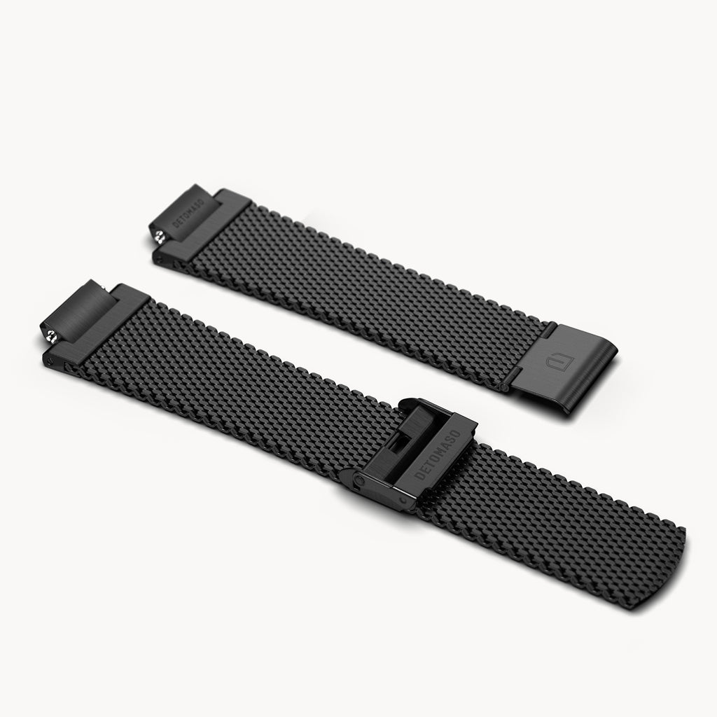 MILANESE STRAP D15 BLACK BRUSHED - Detomaso Watches