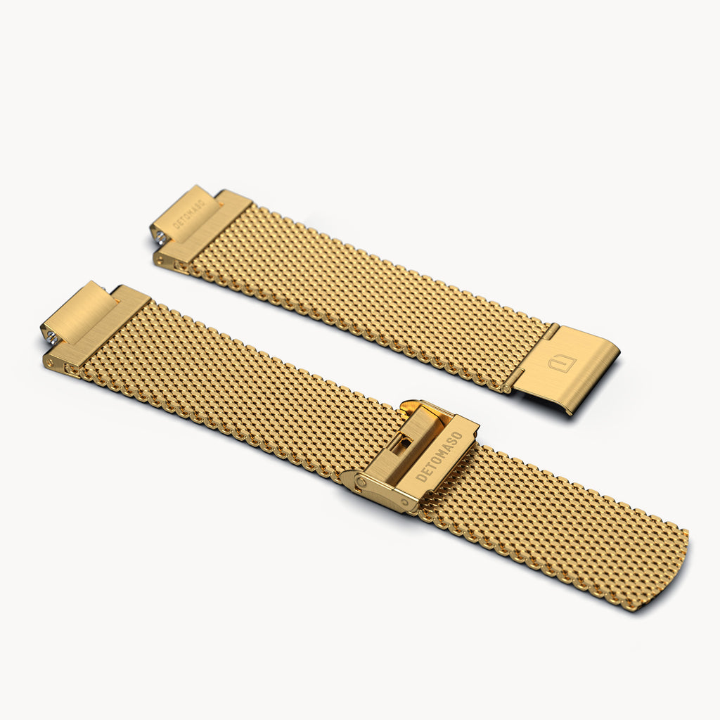 MILANESE STRAP D15 GOLD BRUSHED - Detomaso Watches