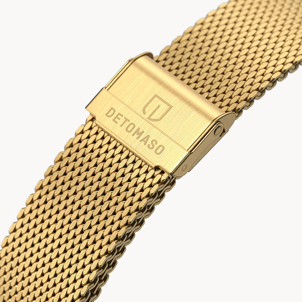 MILANESE STRAP D15 GOLD BRUSHED - Detomaso Watches