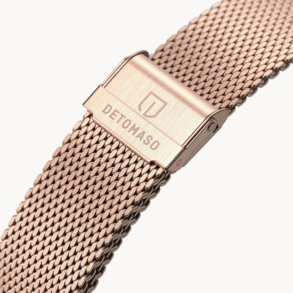 MILANESE STRAP D15 ROSE GOLD BRUSHED - Detomaso Watches
