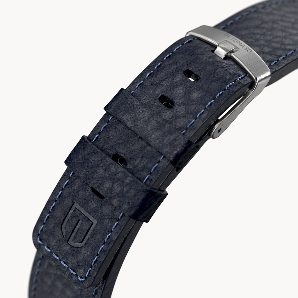 LEATHER STRAP D14 VENERE BLUE - Detomaso Watches