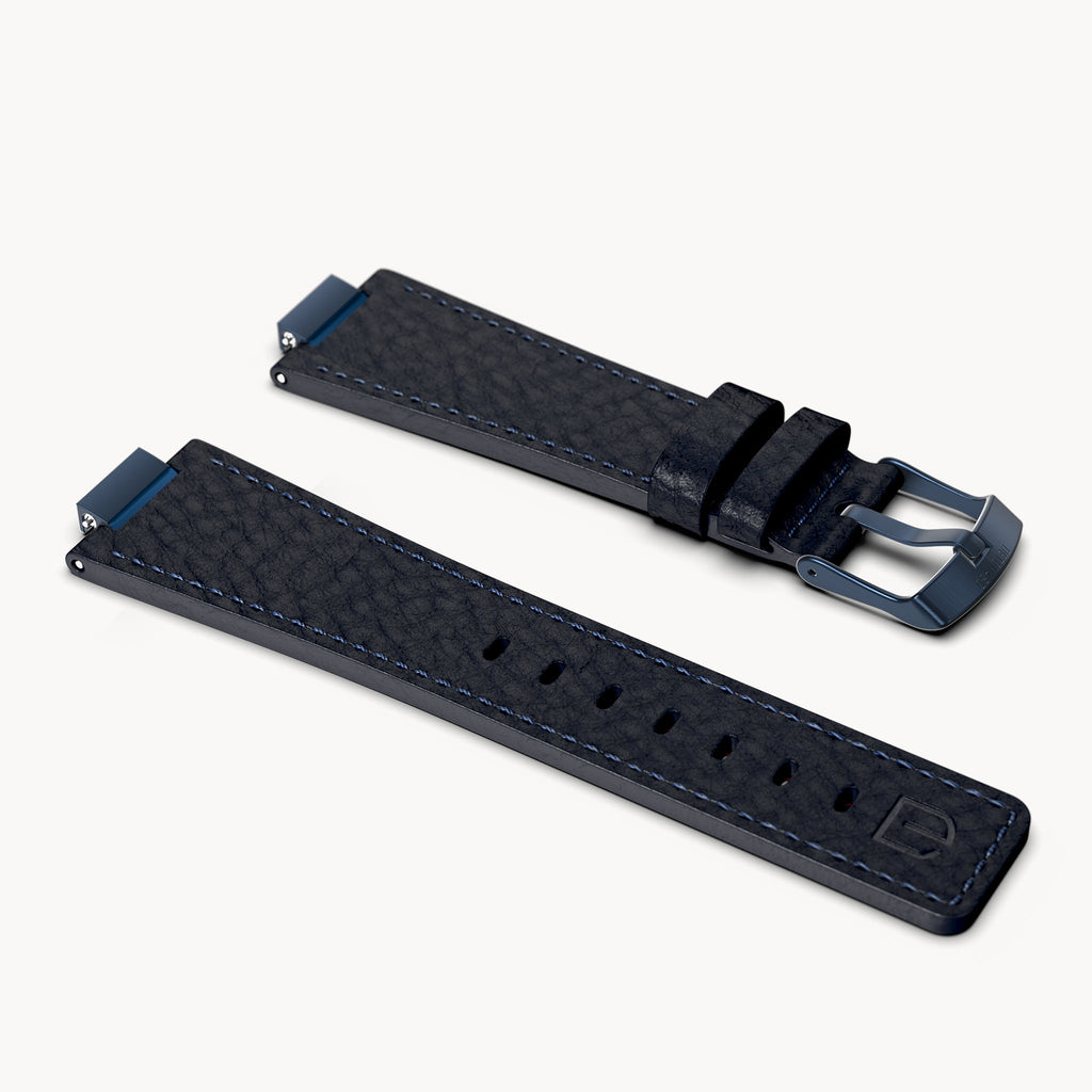 LEATHER STRAP D14 VENERE BLUE - Detomaso Watches