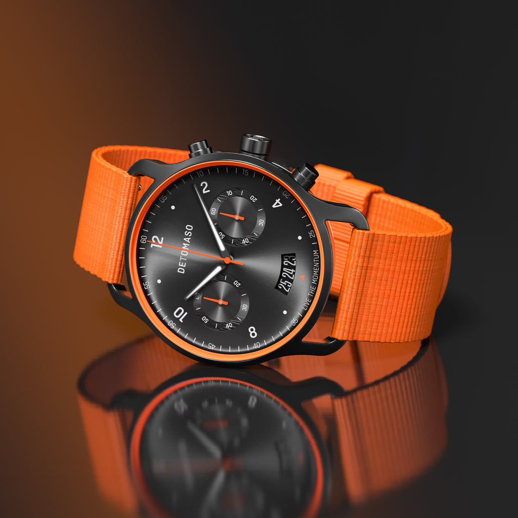 SORPASSO CHRONOGRAPH VELOCITÀ BLACK ORANGE Ocean Plastic Orange