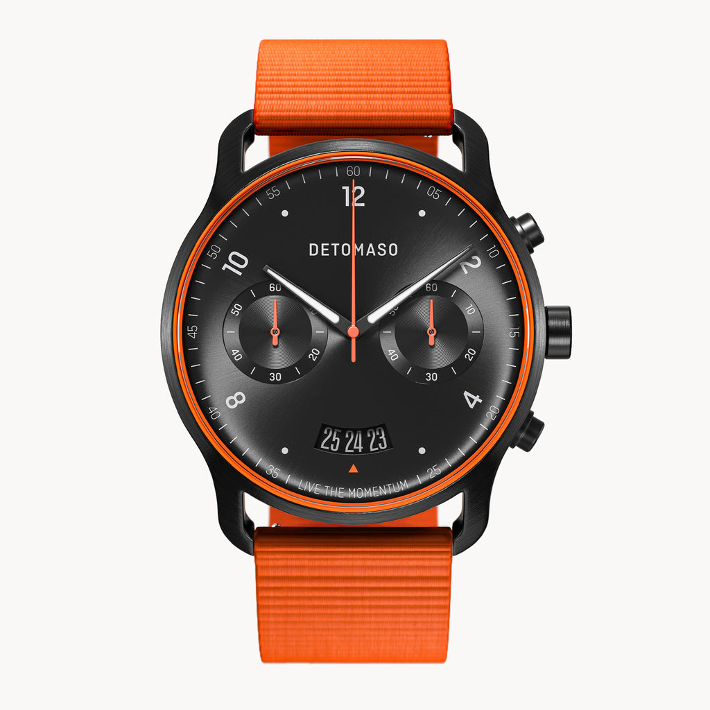 SORPASSO CHRONOGRAPH VELOCITÀ BLACK ORANGE Ocean Plastic Orange