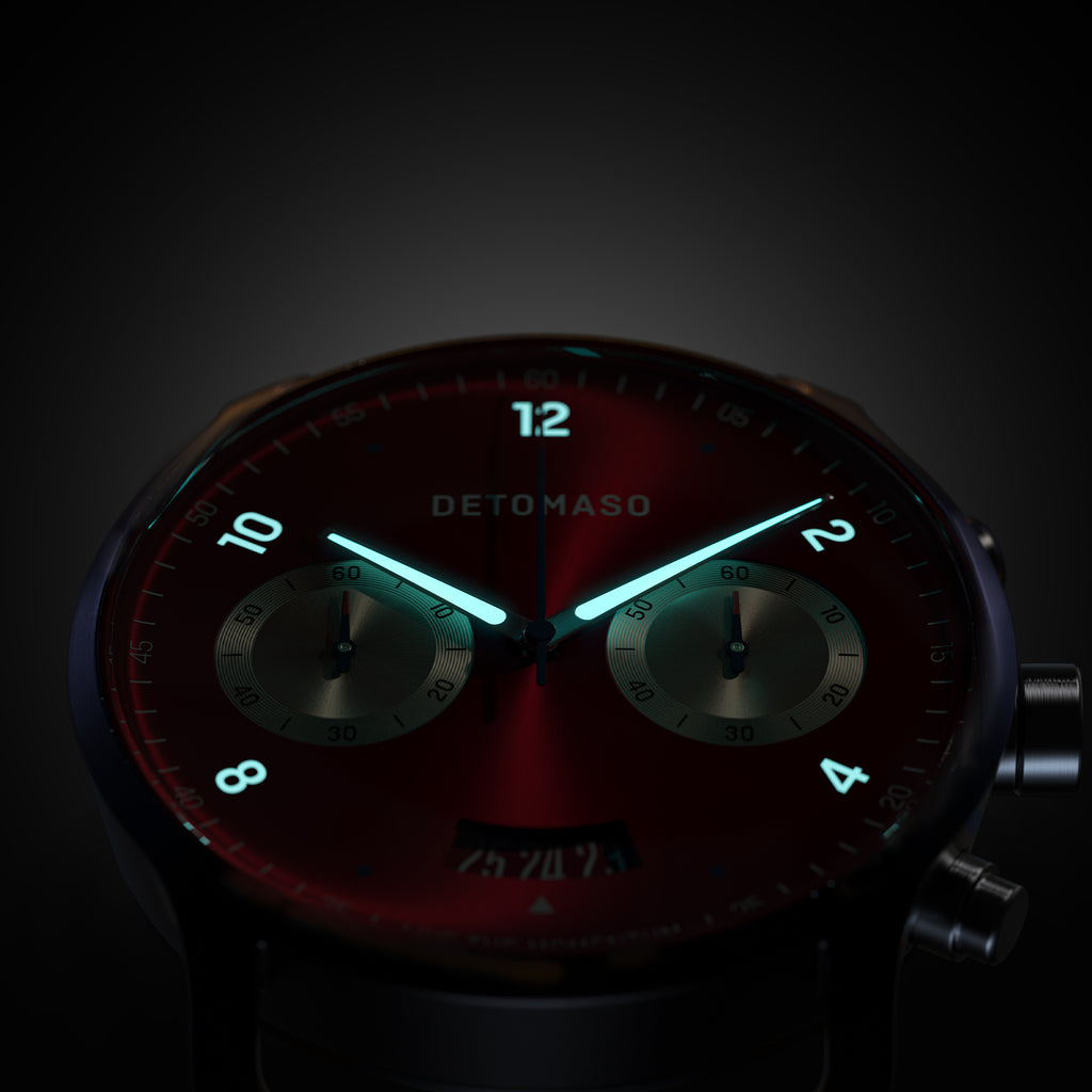 SORPASSO CHRONOGRAPH MACCHINA BLUE - Mesh Dark blue Brushed - Detomaso Watches