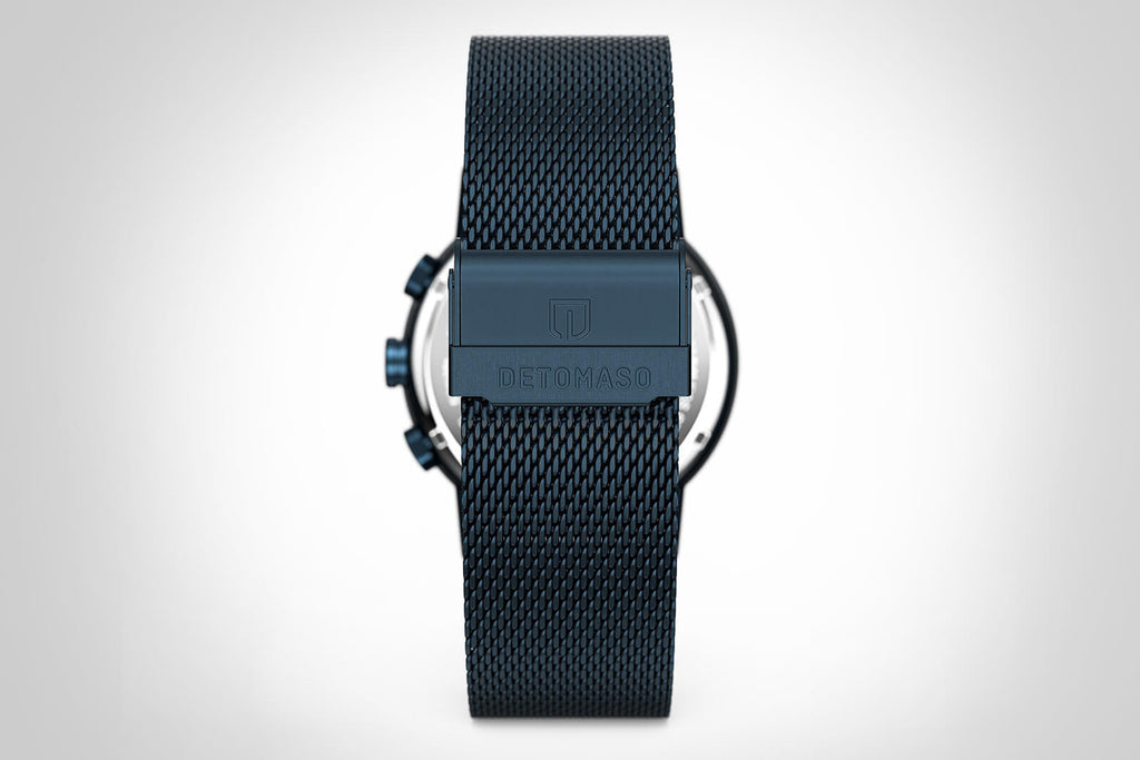 ADESSO CHRONOGRAPH LIMITED EDITION BLUE
 - Mesh Dark Blue Brushed - Detomaso Watches