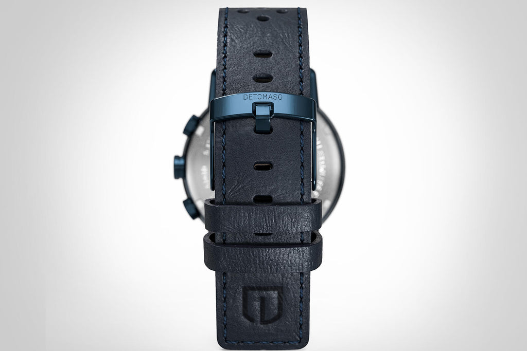 ADESSO CHRONOGRAPH LIMITED EDITION BLUE
 - Leather Blue Racing - Detomaso Watches
