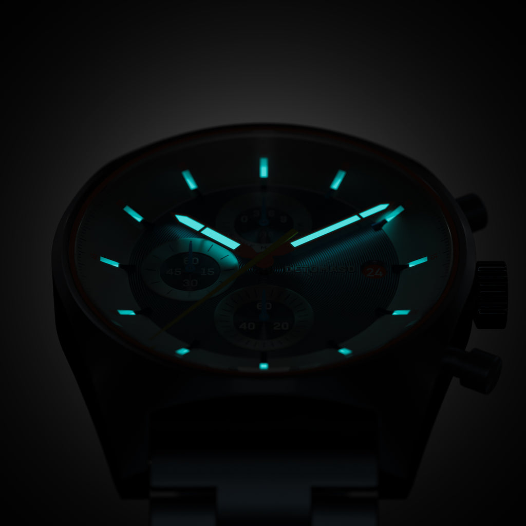 D10 CHRONOGRAPH LIMITED EDITION BLUE - Stainless steel Dark blue Brushed - Detomaso Watches