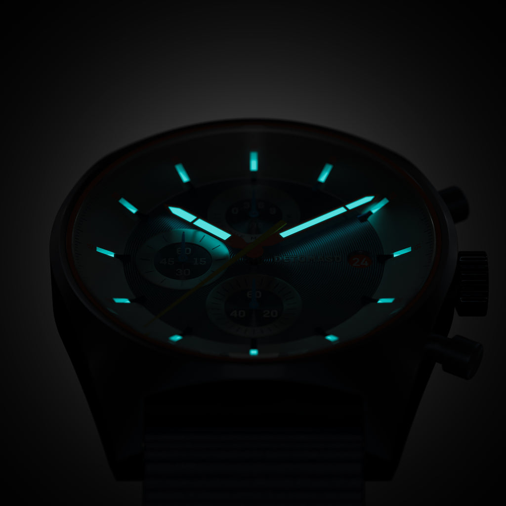 D10 CHRONOGRAPH LIMITED EDITION BLUE - Ocean Plastic Dark blue Woven - Detomaso Watches
