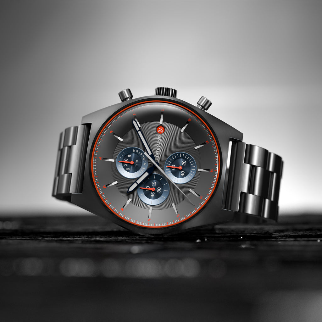 D10 CHRONOGRAPH LIMITED EDITION GRAY - Stainless steel Gray Brushed - Detomaso Watches