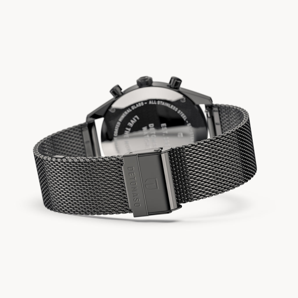 HERITAGE CHRONOGRAPH GRAY ORANGE - Mesh Gray Glossy - Detomaso Watches