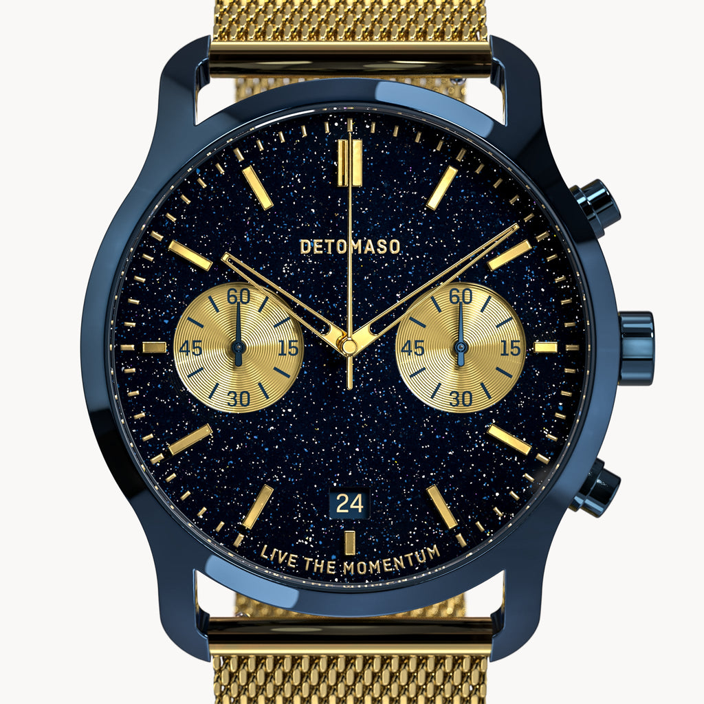 SORPASSO CHRONO STELLA ORO - Mesh Gold Glossy - Detomaso Watches