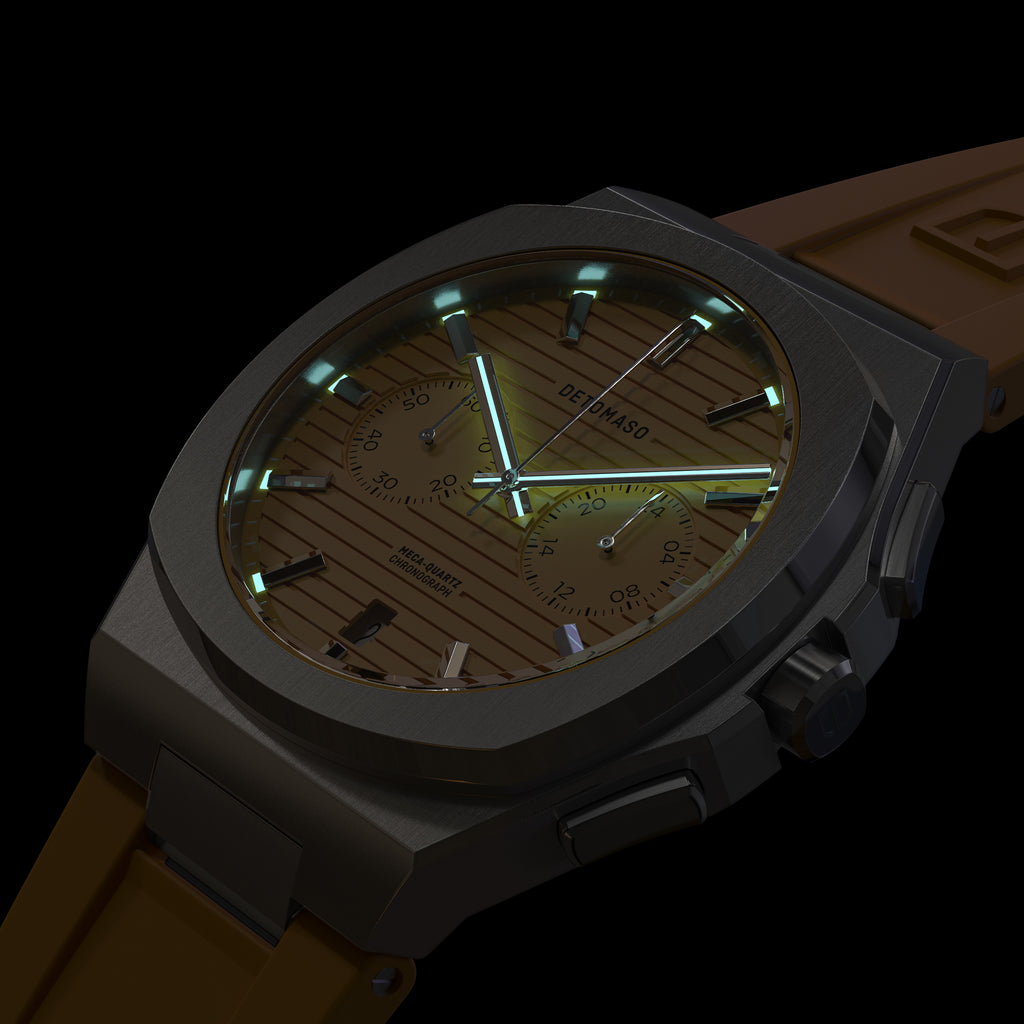 VOLTRE CHRONOGRAPH FIRST EDITION GIALLO - reTPU Yellow Matte - Detomaso Watches