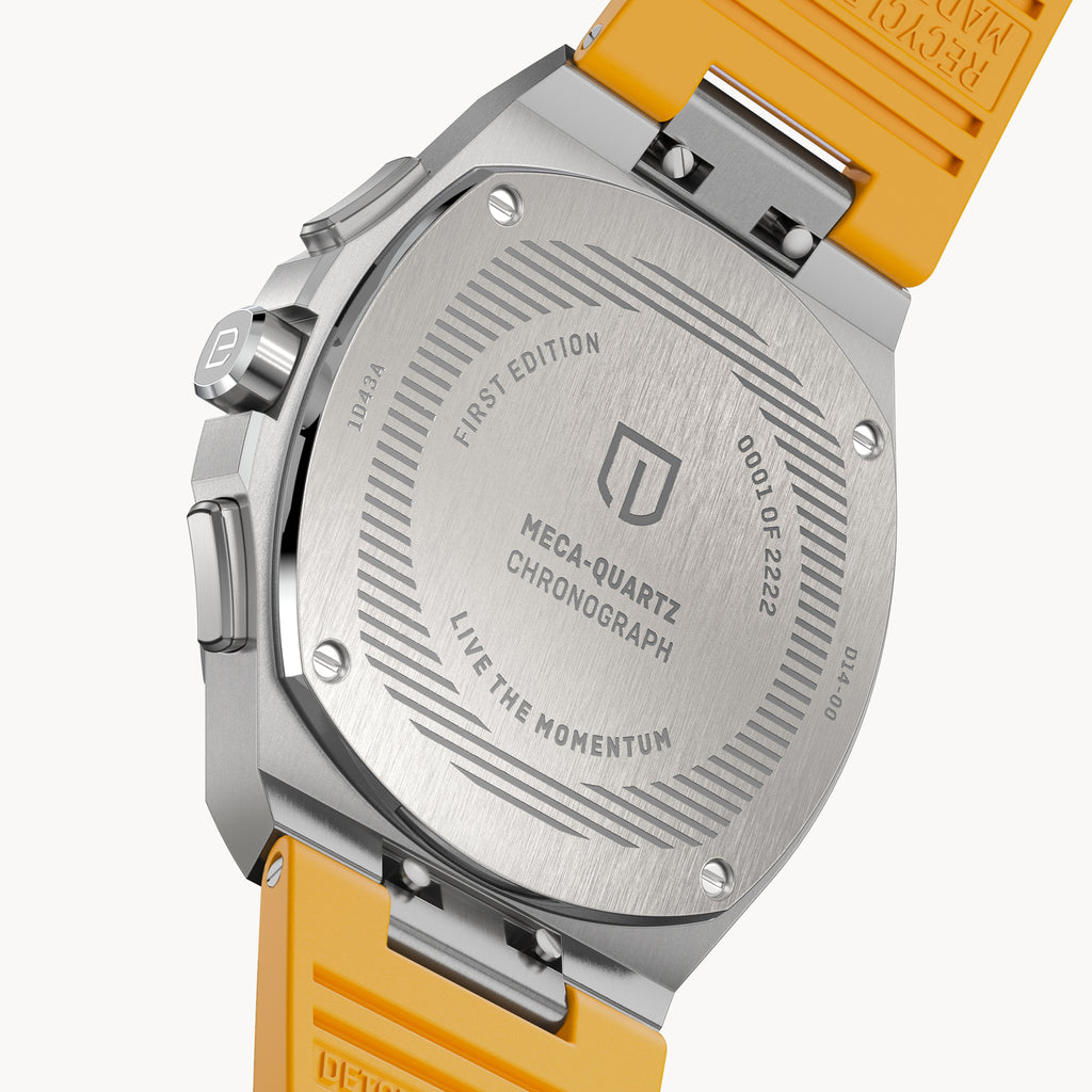 VOLTRE CHRONOGRAPH FIRST EDITION GIALLO - reTPU Yellow Matte - Detomaso Watches