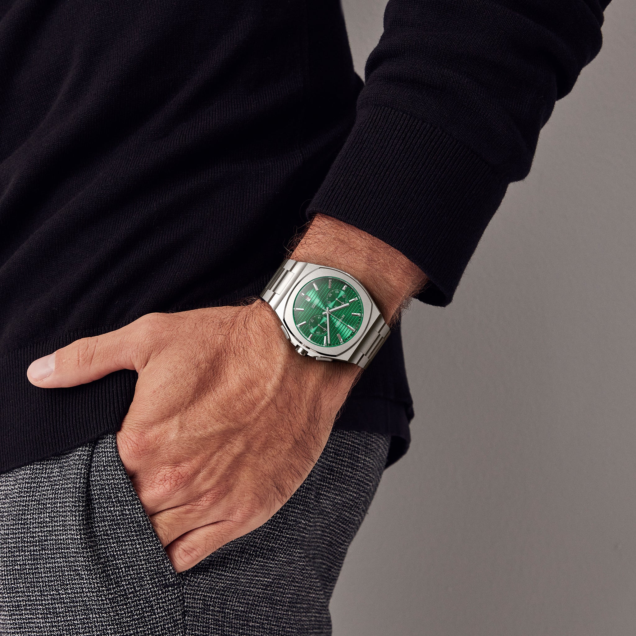 VOLTRE CHRONOGRAPH FIRST EDITION GREEN Stainless steel Silver