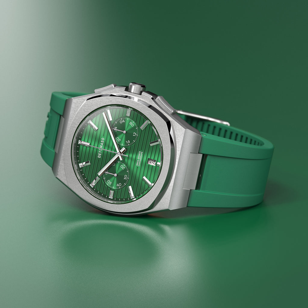 VOLTRE CHRONOGRAPH FIRST EDITION GREEN - reTPU Green Matte - Detomaso Watches