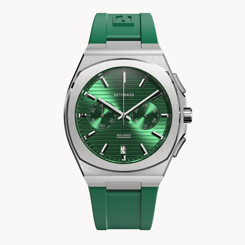 VOLTRE CHRONOGRAPH FIRST EDITION GREEN - reTPU Green Matte - Detomaso Watches