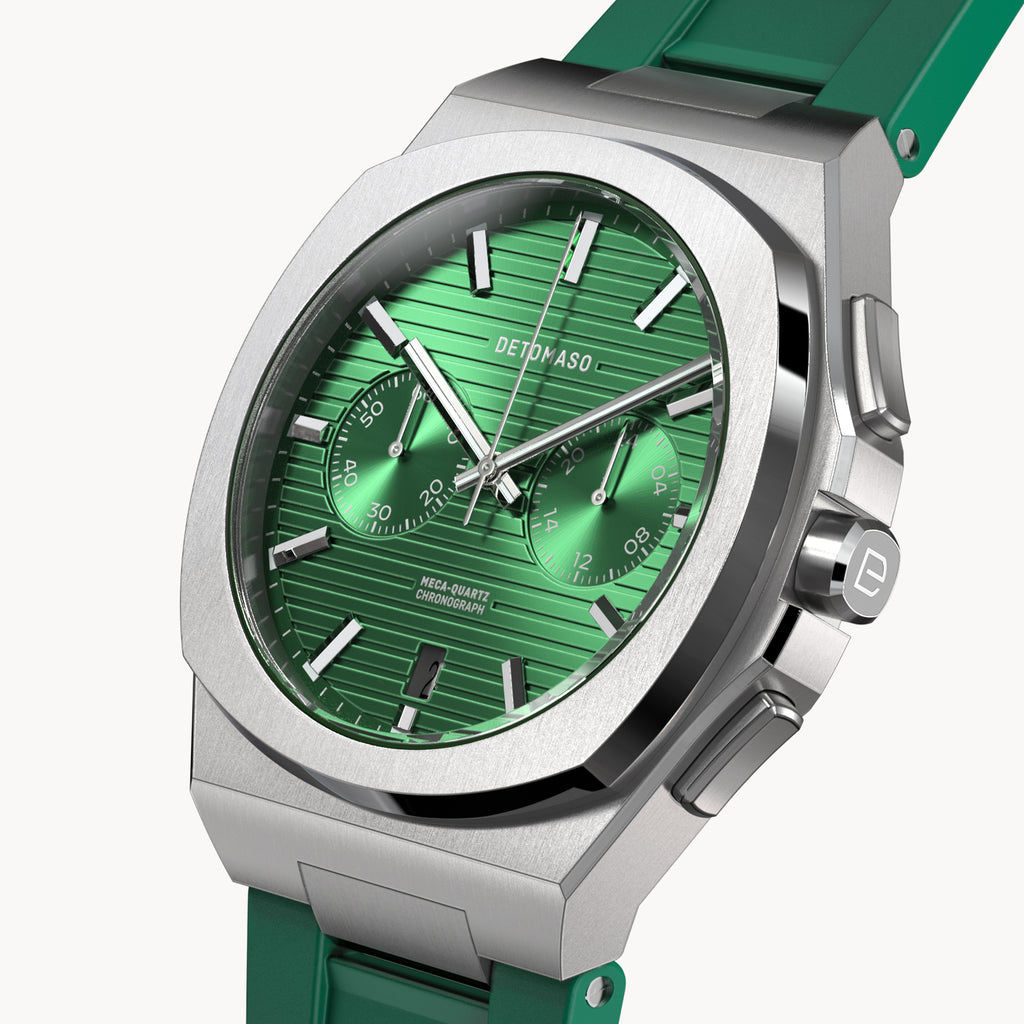 VOLTRE CHRONOGRAPH FIRST EDITION GREEN - reTPU Green Matte - Detomaso Watches