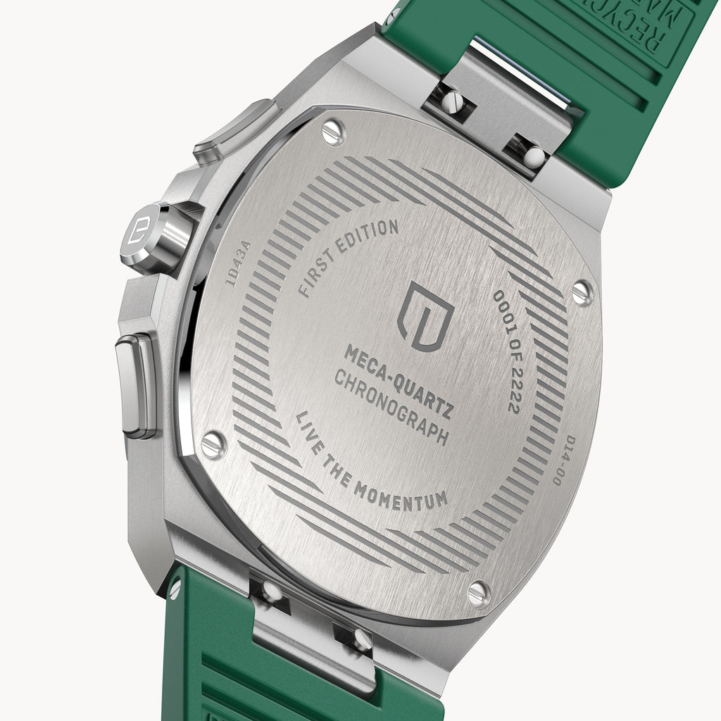 VOLTRE CHRONOGRAPH FIRST EDITION GREEN - reTPU Green Matte - Detomaso Watches